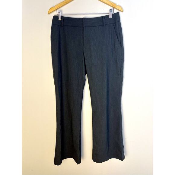 Banana Republic Bootcut Dress Pants Womens 8 Martin Fit Gray Stretch Wool Blend - Picture 1 of 7